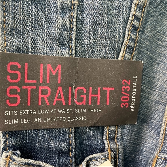 Aeropostale Jeans Distressed 30/32 Slim Straight - Picture 8 of 11